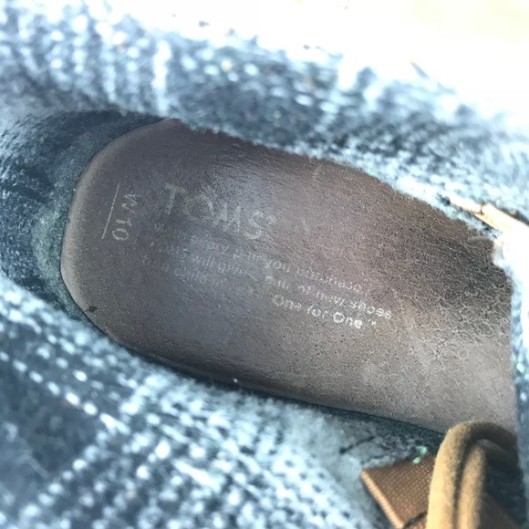 TOMS tan brown suede lace up wedge bootie, 10 - Picture 8 of 8